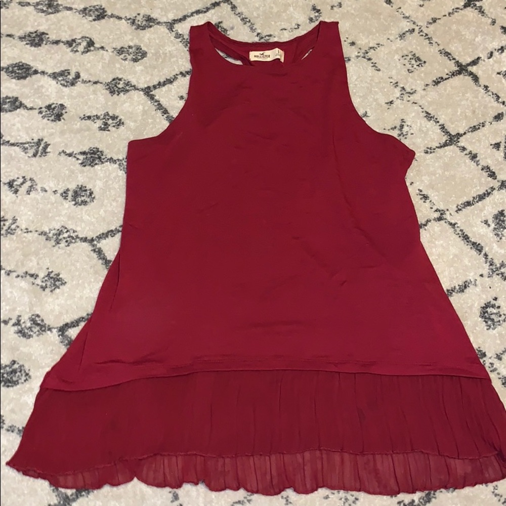 Hollister tank with chiffon bottom